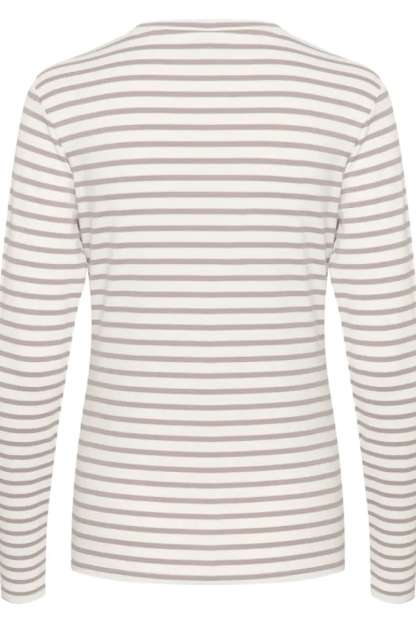 Kaffee KALiddy T-Shirt Chalk Grey Fuchsia- Shirts & Blusen