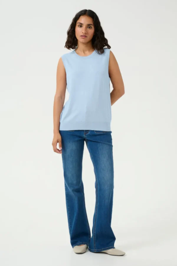 Kaffee KALizza Knit Slipover Soft Chambray- Strick & Cardigans