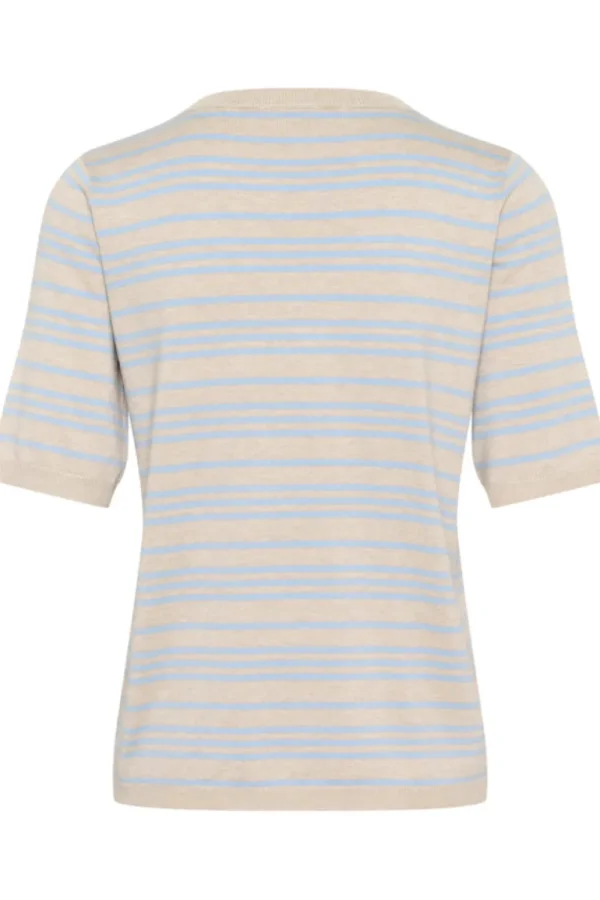 Kaffee KALizza Striped Knit Soft Chambray- Strick & Cardigans