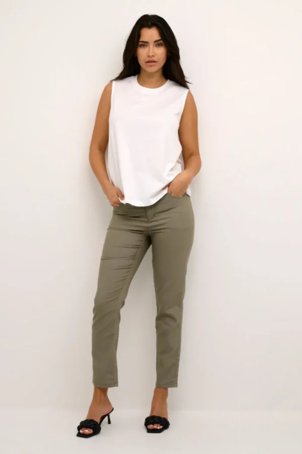 Kaffee KALucy Jersey Top Optical White- T-shirts & Tops