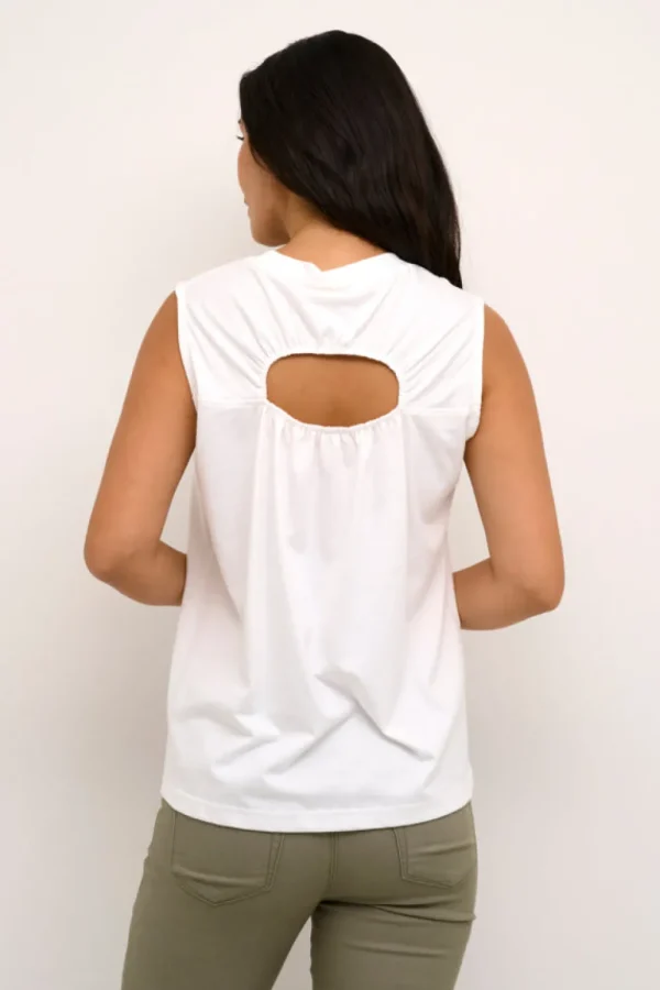 Kaffee KALucy Jersey Top Optical White- T-shirts & Tops