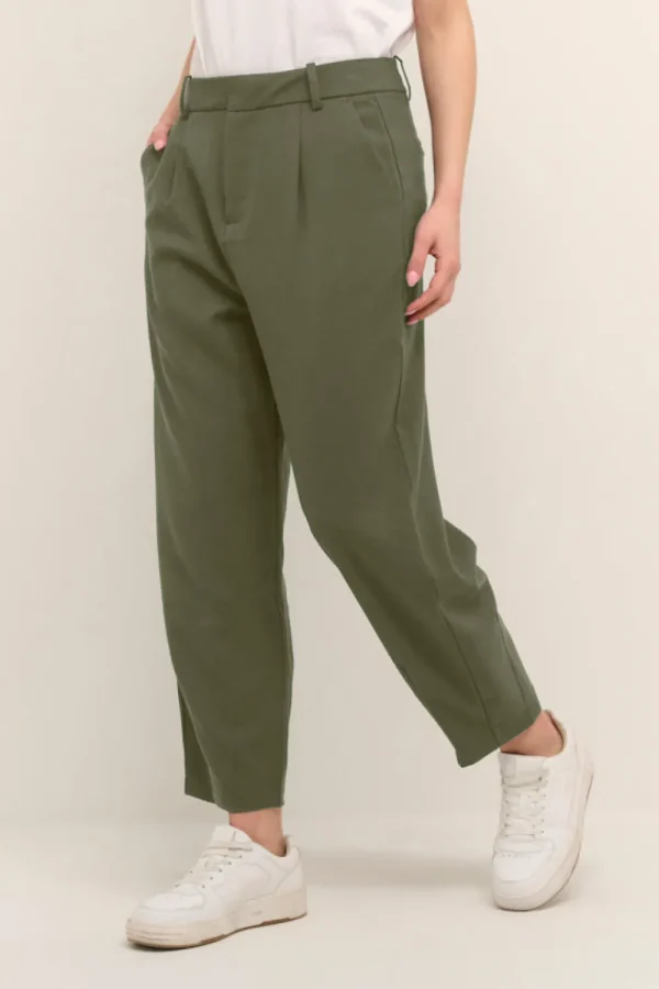 Kaffee KAMerle 7/8 Pants Suiting Grape Leaf- Hosen