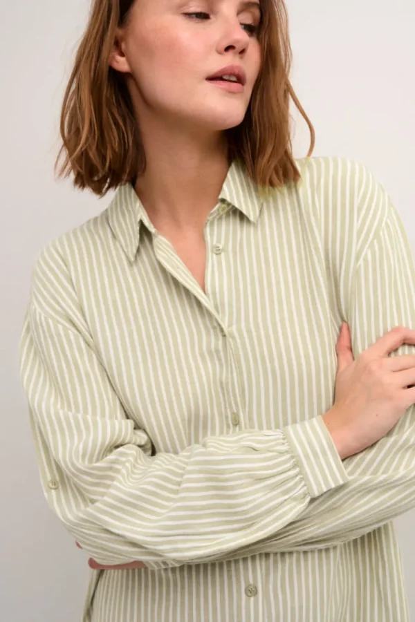 Kaffee KAMilia Shirt Dress / Chalk- Shirts & Blusen