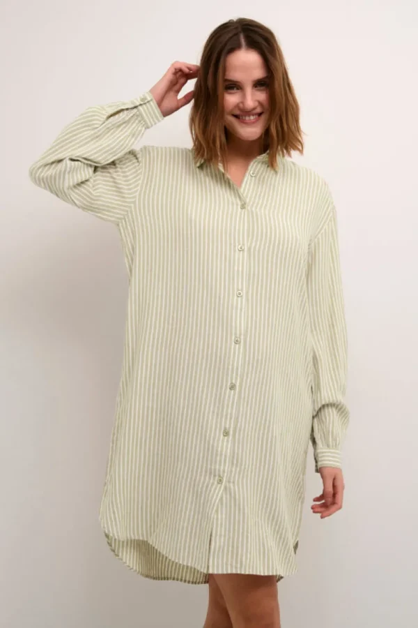 Kaffee KAMilia Shirt Dress / Chalk- Shirts & Blusen