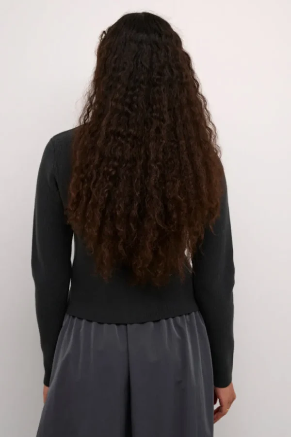 Kaffee KAMy Cardigan Black Oyster- Strick & Cardigans