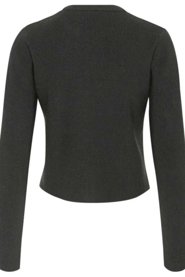 Kaffee KAMy Cardigan Black Oyster- Strick & Cardigans