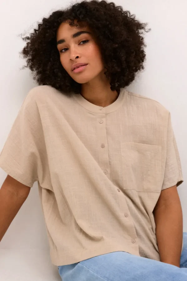 Kaffee KAPauline Shirt Feather Gray- Shirts & Blusen