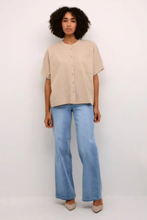 Kaffee KAPauline Shirt Feather Gray- Shirts & Blusen