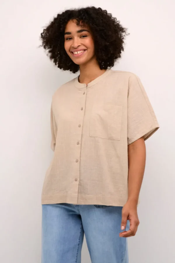 Kaffee KAPauline Shirt Feather Gray- Shirts & Blusen
