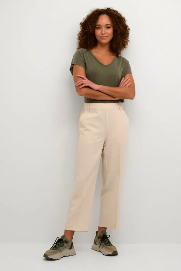 Kaffee KASakura HW Pants Antique White- Hosen