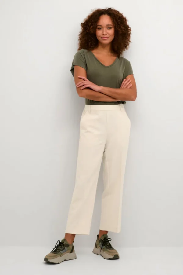 Kaffee KASakura HW Pants Antique White- Hosen