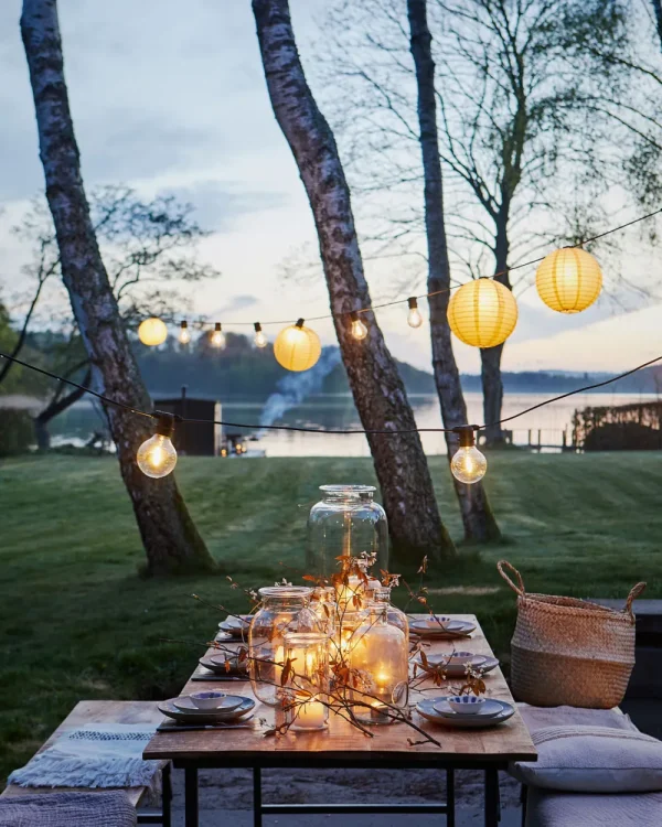 House Doctor Lampenschirme für Lichterketten, Soni, Sand- Dekoration