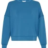MSCH Dalvina Ima Q Sweatshirt Vallarta Blue- Sweatshirts & Hoodies