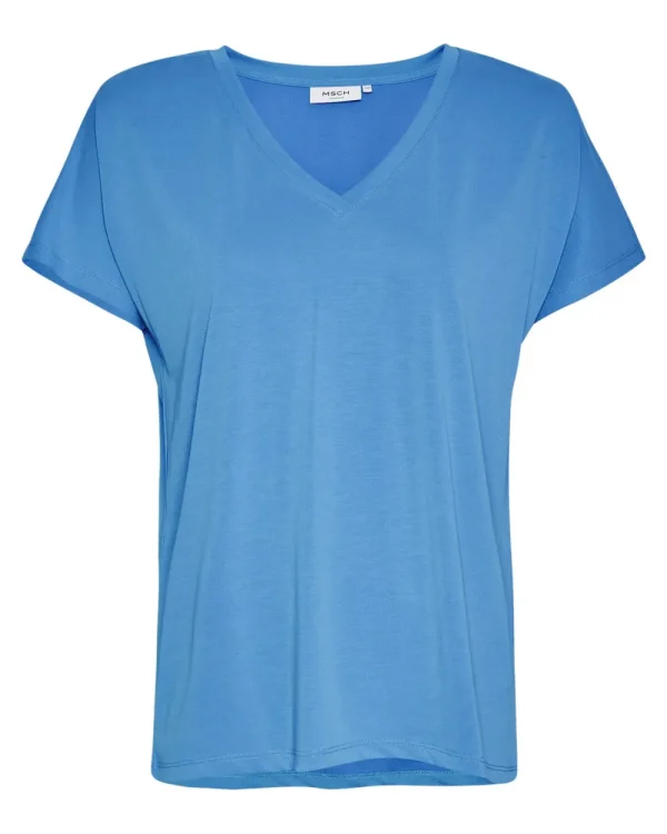 MSCH Fenya Modal V Neck Tee- T-shirts & Tops
