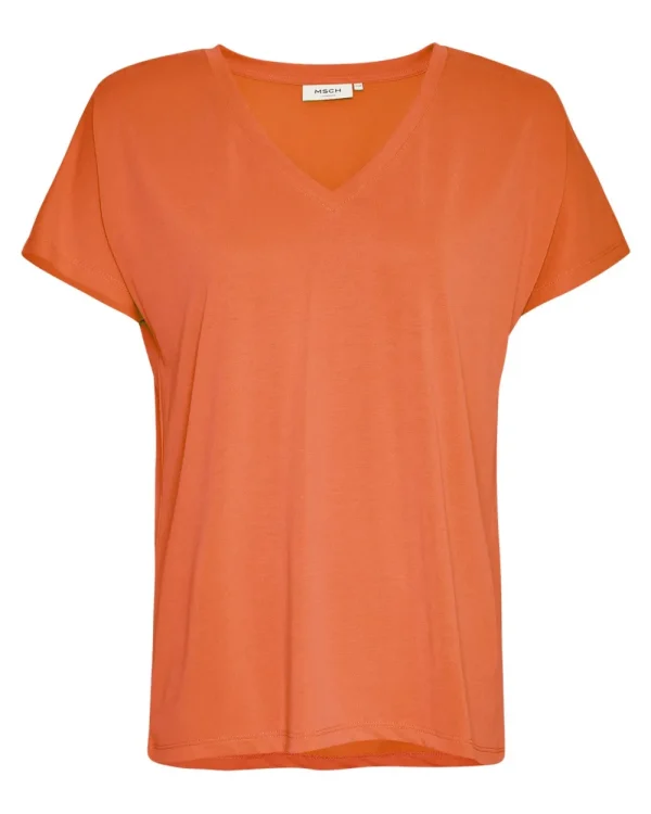 MSCH Fenya Modal V Neck Tee- T-shirts & Tops