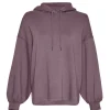 MSCH Janelle Ima Q Hood Sweatshirt Black Plum- Sweatshirts & Hoodies
