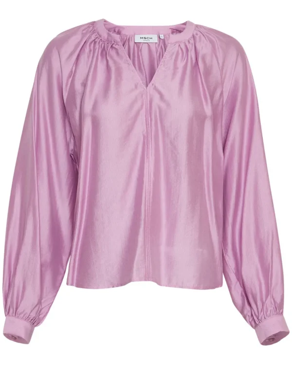 MSCH Varsha Romina Top Violet Tulle- Shirts & Blusen