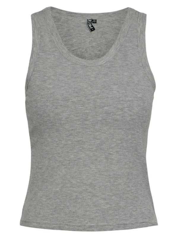 Pieces PCAnibi SL BRA Top Light Grey- T-shirts & Tops