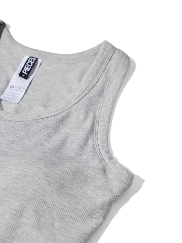 Pieces PCAnibi SL BRA Top Light Grey- T-shirts & Tops