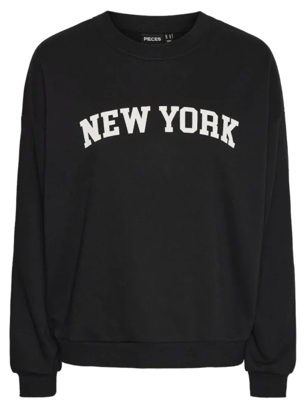 Pieces PCAya LS Oversize Sweat- Sweatshirts & Hoodies