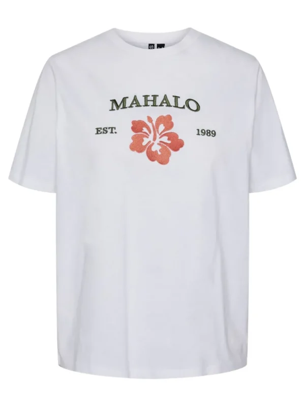 Pieces PCBanda SS Tee Bright White- T-shirts & Tops