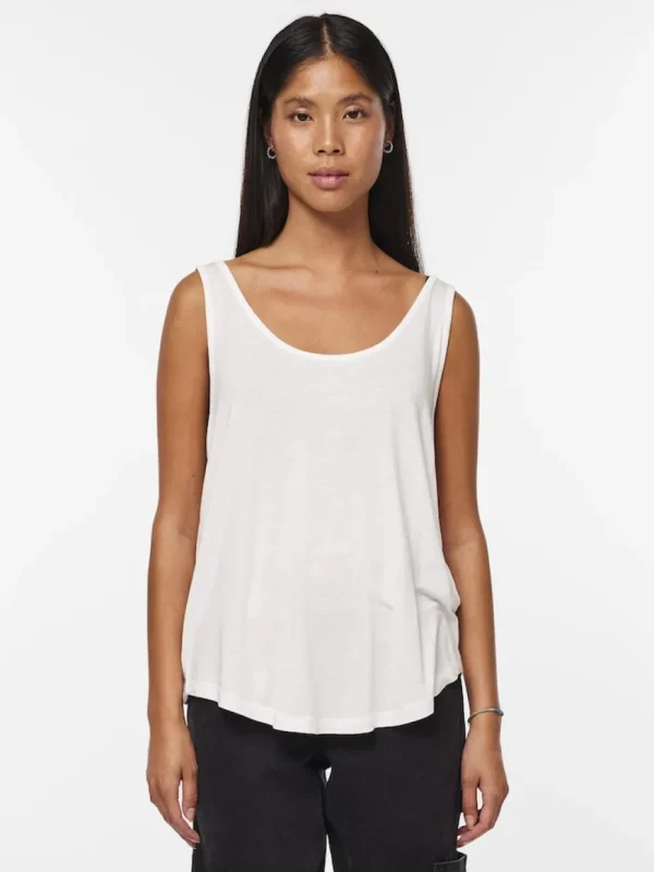 Pieces PCBillo Tank Top Bright White- T-shirts & Tops