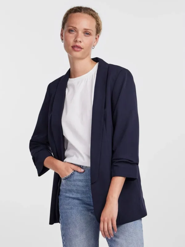 Pieces PCBosella 3/4 Blazer Night Sky- Blazer