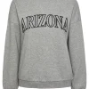 Pieces PCFreya LS Oversize Sweat Grey Melange- Sweatshirts & Hoodies
