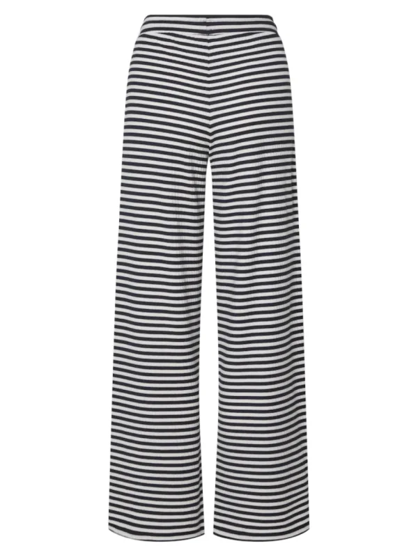 Pieces PCLaya MW Wide Pants Maritime Blue- Hosen