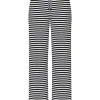 Pieces PCLaya MW Wide Pants White Stripes- Hosen
