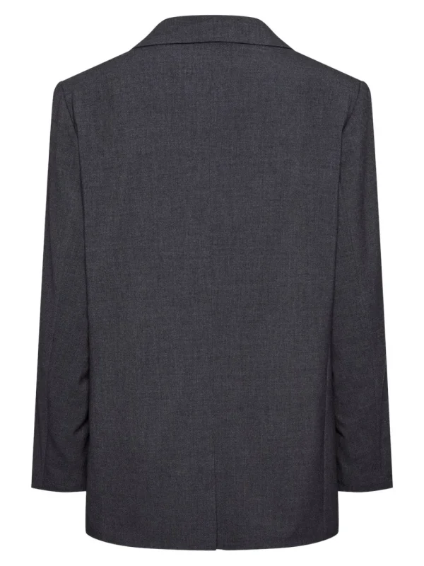 Pieces PCLuisa LS Loose Blazer Grey Melange- Blazer
