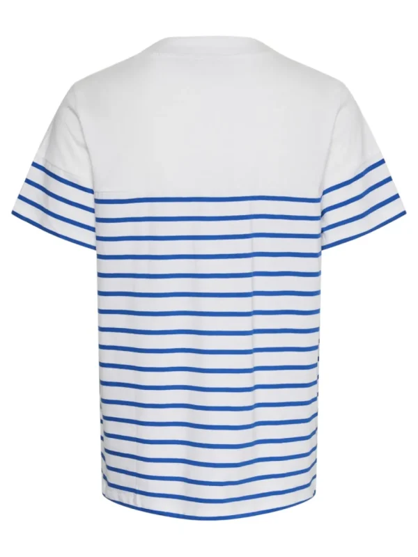 Pieces PCMia SS O-Neck T-Shirt Lapis Blue- T-shirts & Tops