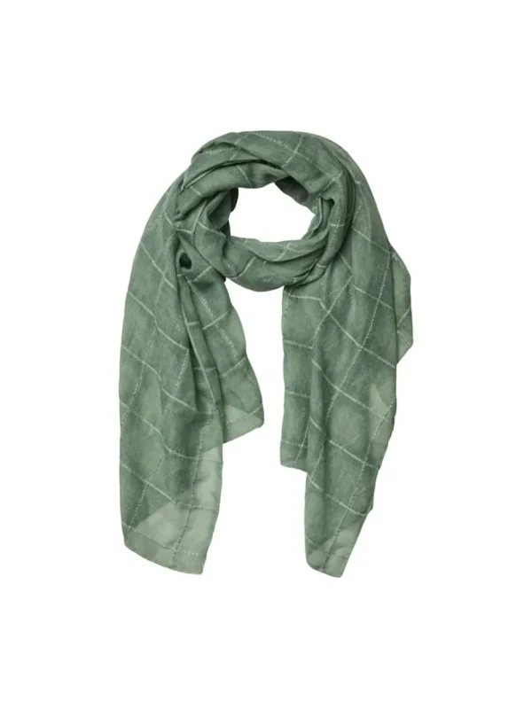 Pieces PCMiselle Lurex Long Scarf Hedge Green- Schals