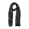 Pieces PCNajana Long Scarf Black Zebra- Schals