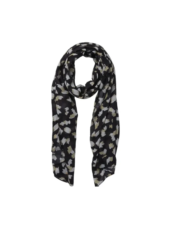 Pieces PCNajana Long Scarf Black Leodot- Schals