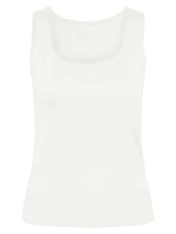 Pieces PCNeja SL Top Bright White- T-shirts & Tops