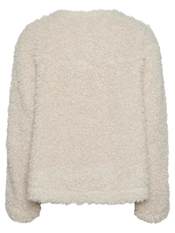 Pieces PCNoisella Short Teddy Jacket- Mäntel & Jacken