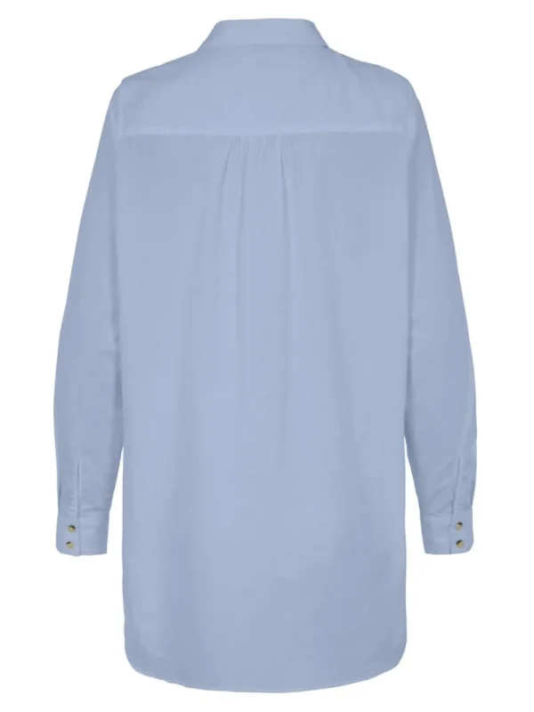 Pieces PCNoma LS Long Shirt Ketucky Blue- Shirts & Blusen