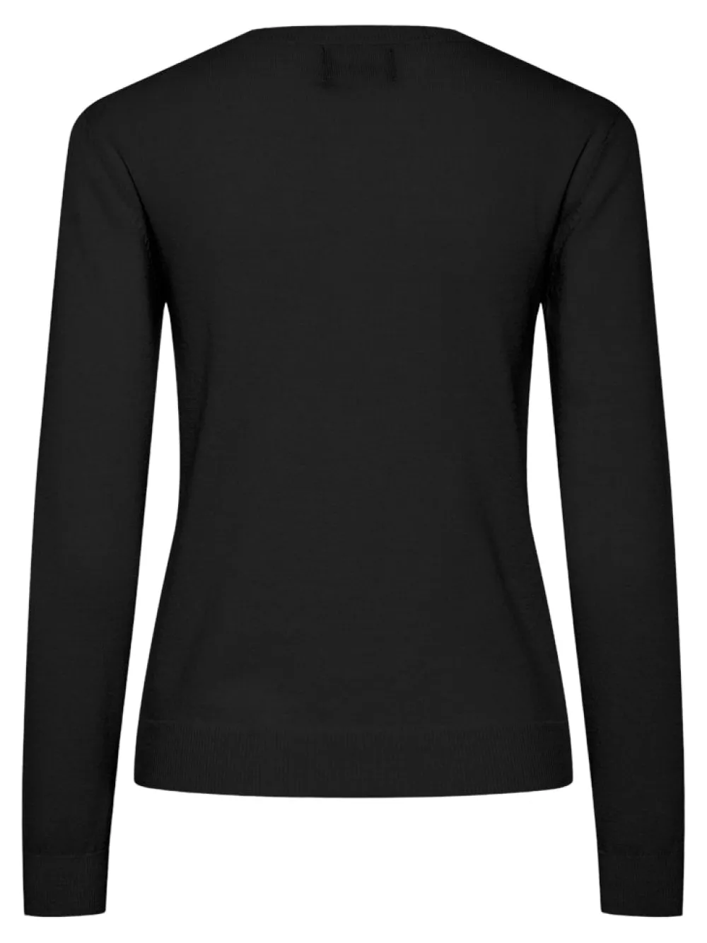 pcnora_ls_oneck_black_5.webp Pieces PCNora LS O-Neck- Strick & Cardigans
