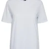 Pieces PCRia SS Solid Tee Bright White- T-shirts & Tops