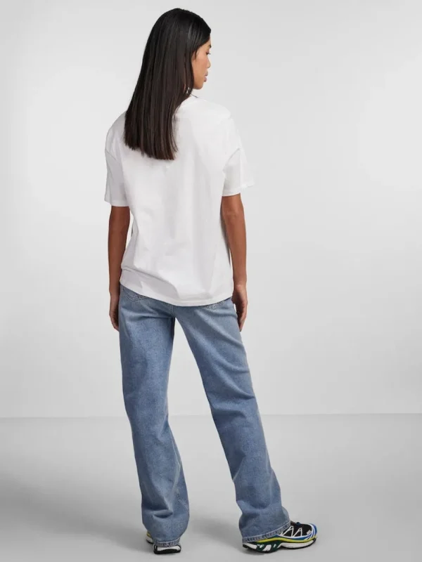 Pieces PCRia SS Solid Tee Bright White- T-shirts & Tops