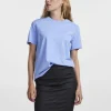 Pieces PCRia SS Solid Tee Vista Blue- T-shirts & Tops