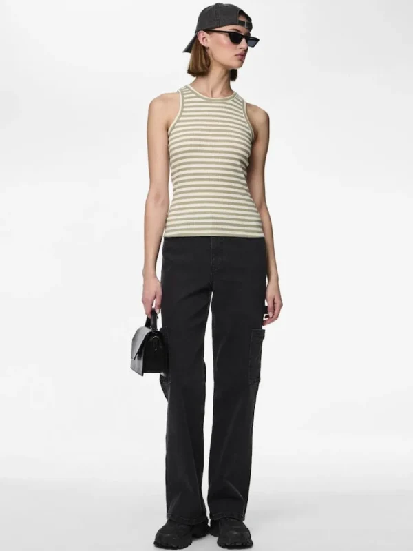 Pieces PCRuka Boxer Tank Top Tea Cloud Dancer- T-shirts & Tops