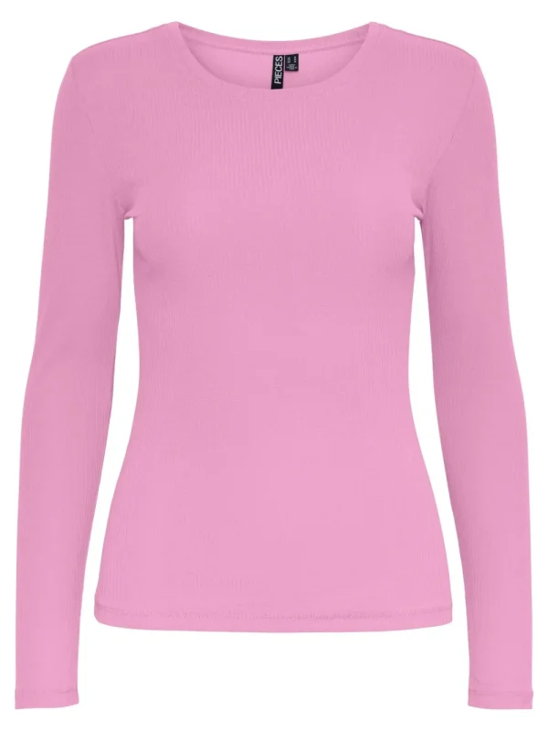 Pieces PCRuka LS Top Pastel Lavender- Shirts & Blusen