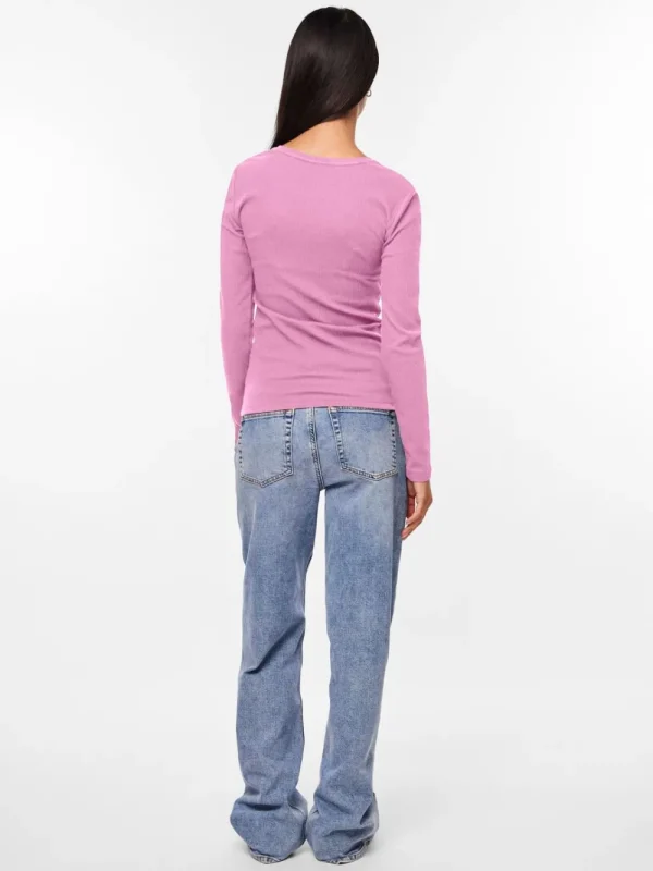 Pieces PCRuka LS Top Pastel Lavender- Shirts & Blusen