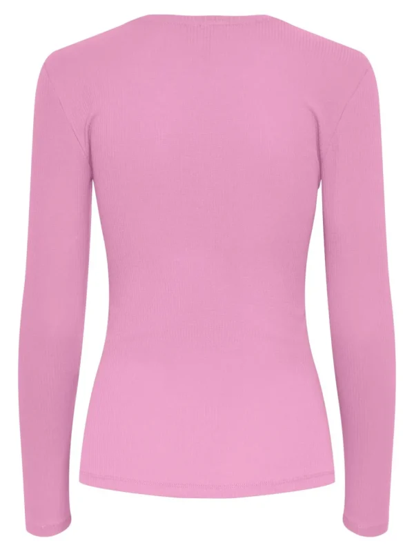 Pieces PCRuka LS Top Pastel Lavender- Shirts & Blusen