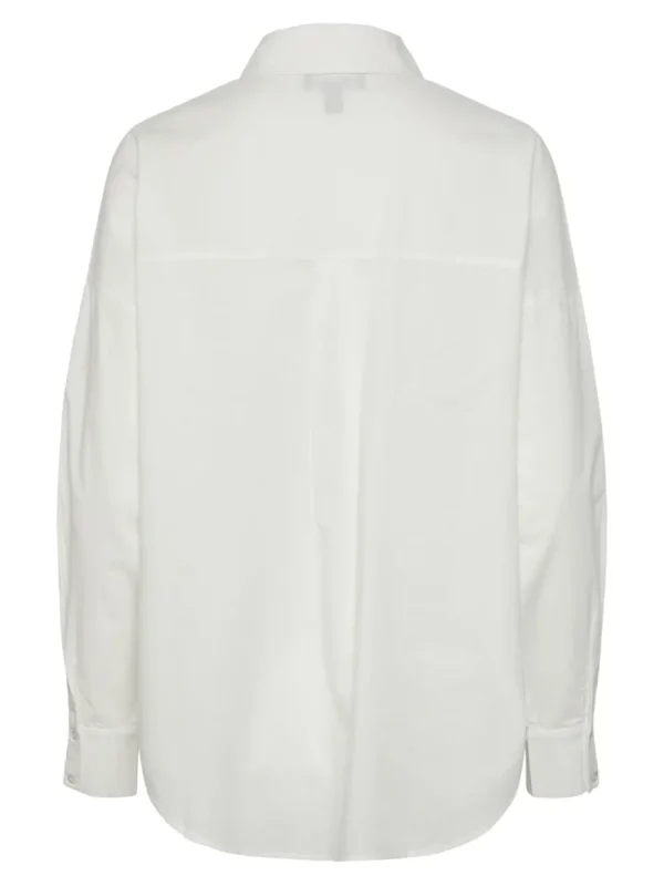 Pieces PCTanne LS Loose Shirt Cloud Dancer- Shirts & Blusen