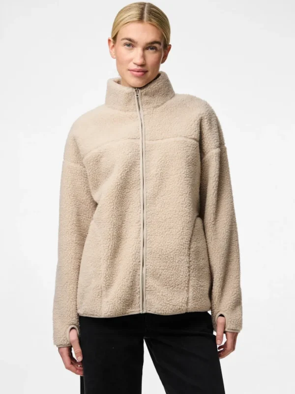 Pieces PSAdia LS Teddy Jacket- Mäntel & Jacken