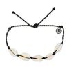 Puravida PV Knotted Cowries Black- Schmuck