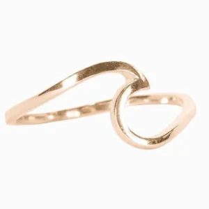 Puravida PV Ring Wave Rose Gold Size 7- Schmuck